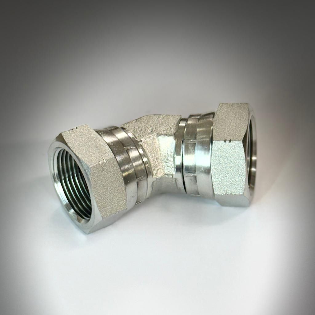 ADAPTADOR 45 FEMEA JIC X FEMEA JIC