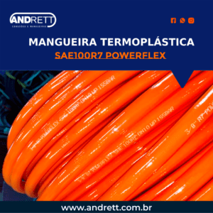 Mangueira Termoplástica SAE100R7 POWERFLEX  LARANJA